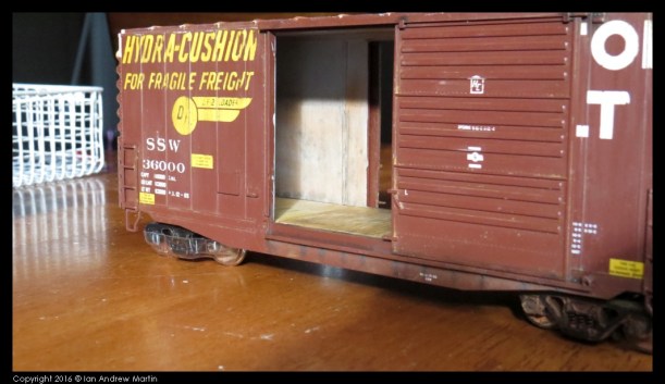 Interior shot showing the walls and weahtering