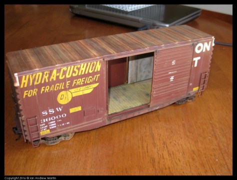 Flash on showing most of the car completed