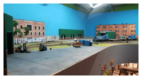 Image 3: View from the administration building - note the details in Aaron's scenes