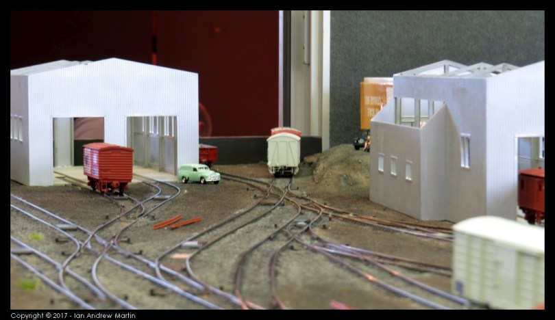 Image 5: The clever use of double-slip points, gnarly track work and building placement truly gives the impression of the average Australian wagon works.